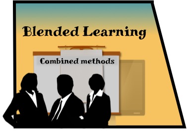 Blended learning refers to combining methods