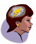 Woman "brainstorming"