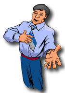 Man making a persuasive request