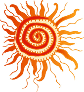 Hot summer sun