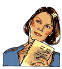 Woman using imagination