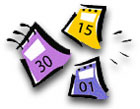 Calendar showing time flying