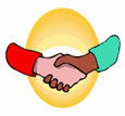Shaking hands
