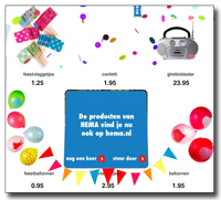 HEMA animated product catalog