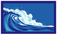 Blue ocean waves