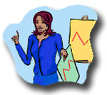 Woman giving funding pitch