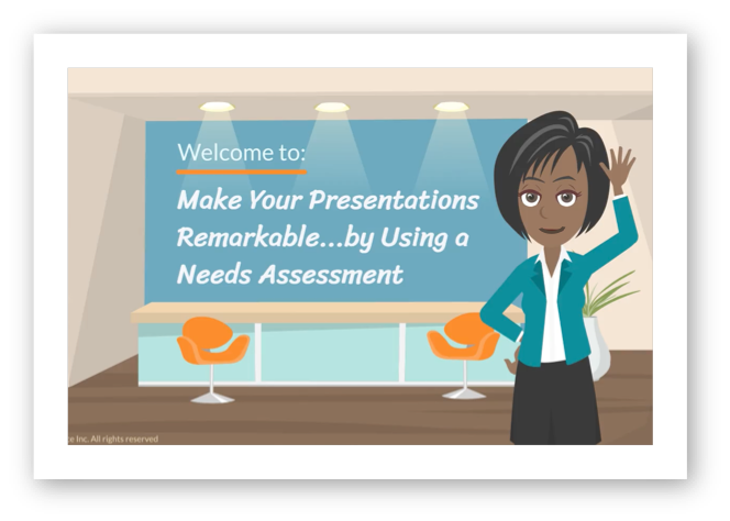 Using a Presentation Needs Assessment