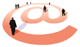 People interconnected via the Web